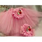Pink Tutu Diaper Cake Ladybug Theme Baby Shower Decoration